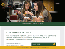 Tablet Screenshot of cooper.ccsd21.org